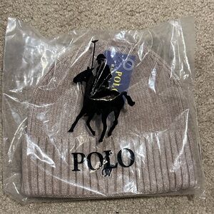 Polo Ralph Lauren Beige Knit Beanie